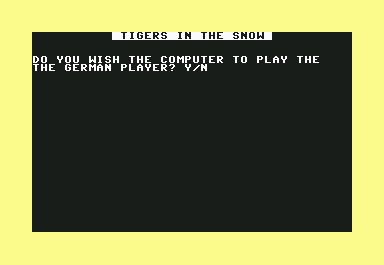 Tigers in the snow screenshot 3 for Commodore 64